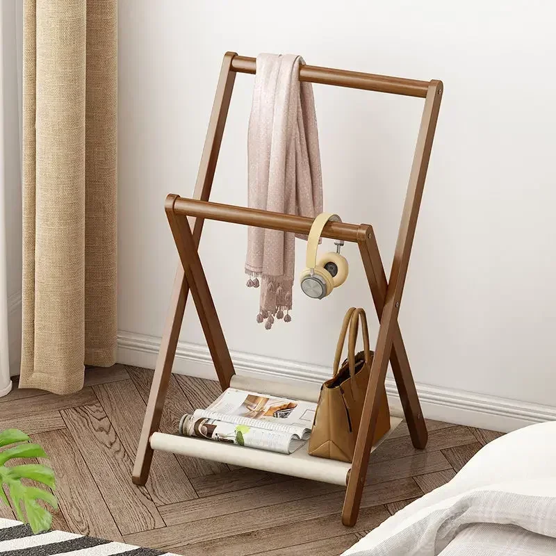 Simple Modern Coat Racks Solid Wood Bedroom Standing Dress Clothes Hangers Organizer Shelf Entrance Hall Hanger Furniture