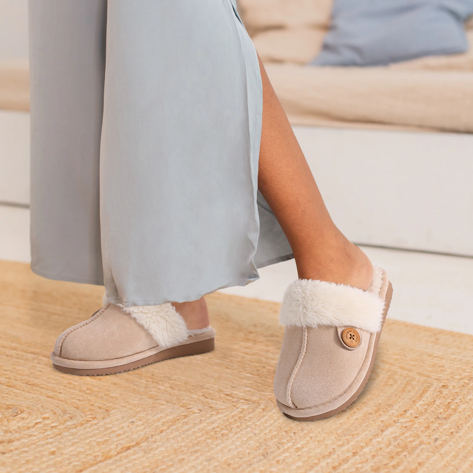 Warm Fur Women Slippers Indoor Soft Home Slippers