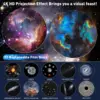 10765-20a2f9.jpg Star Projector,13 in 1 Planetarium Galaxy Projecto,360°Rotation,Mute Design,HD Image&Timing for Bedroom,Birthday,Christmas Decor