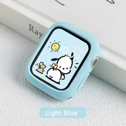 Premium Silicone Protective Cover for Apple Watch - Bumper Shell Protector Accessories (Light Blue)