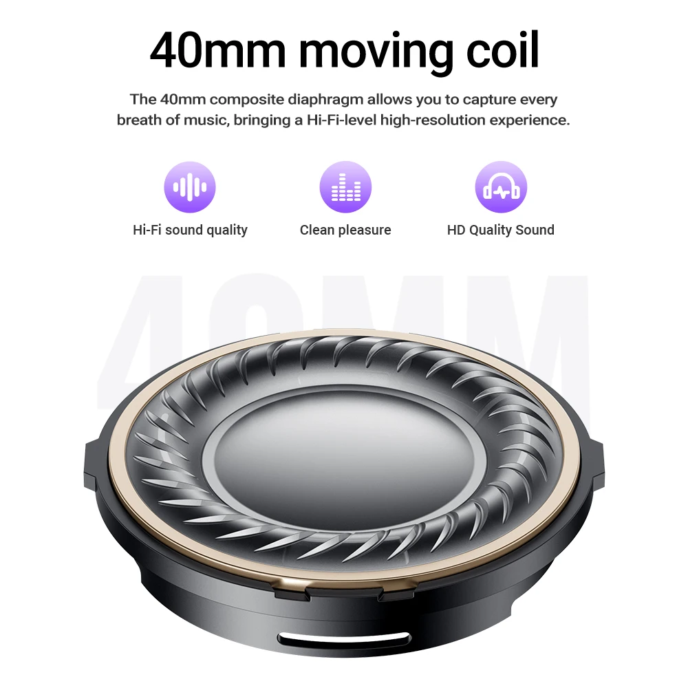 ACEFAST H8 Active Noise Cancelling Wireless Bluetooth 5.4 Headphones 30dB Hybrid Noise Reduction HiFi Stereo ANC Music Headsets 3
