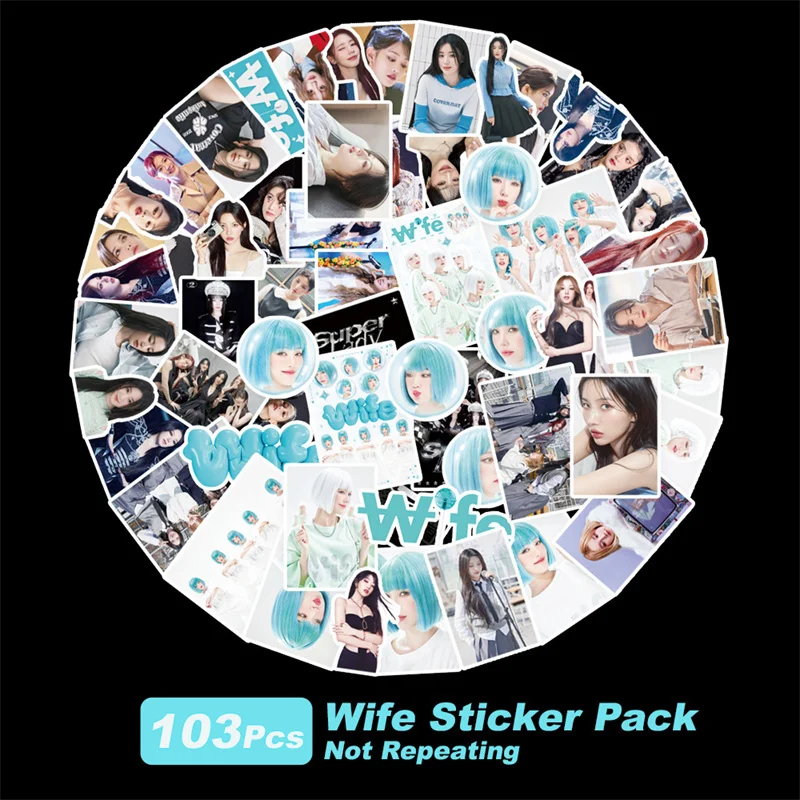 103pcs K-POP GIDLE Album Wife Single Sticker Decal Collectible Gift (G)I-DLE DIY Notebook Decoration KPOP Postcard Fine Photo