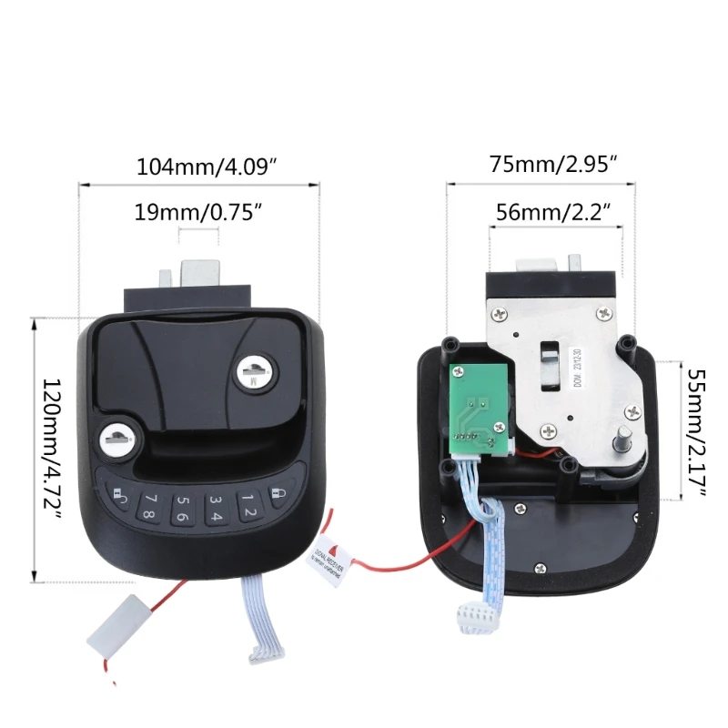 RV Remote Lock RV Remote Lock Entry Door for Latch Lock Anti-theft for Travel Trailer Motorhome RV Security Supplies