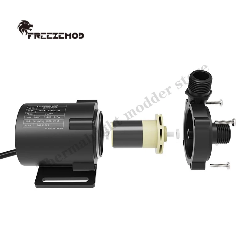 Zemod-bomba de Água 3000l h dc 12v 24v Circulação do Motor sem Escova 88w Potência 23 Metros de Cabeça Resistente a Alta Temperatura Pu-kub - Imagem 4