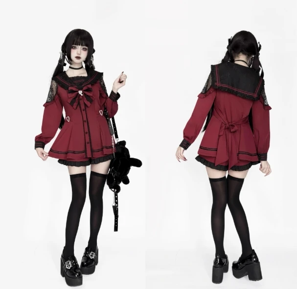 【定価4.2万】kashuka sailor collar dress Linen sailor collar dress/black (2サイズ) - kashuka