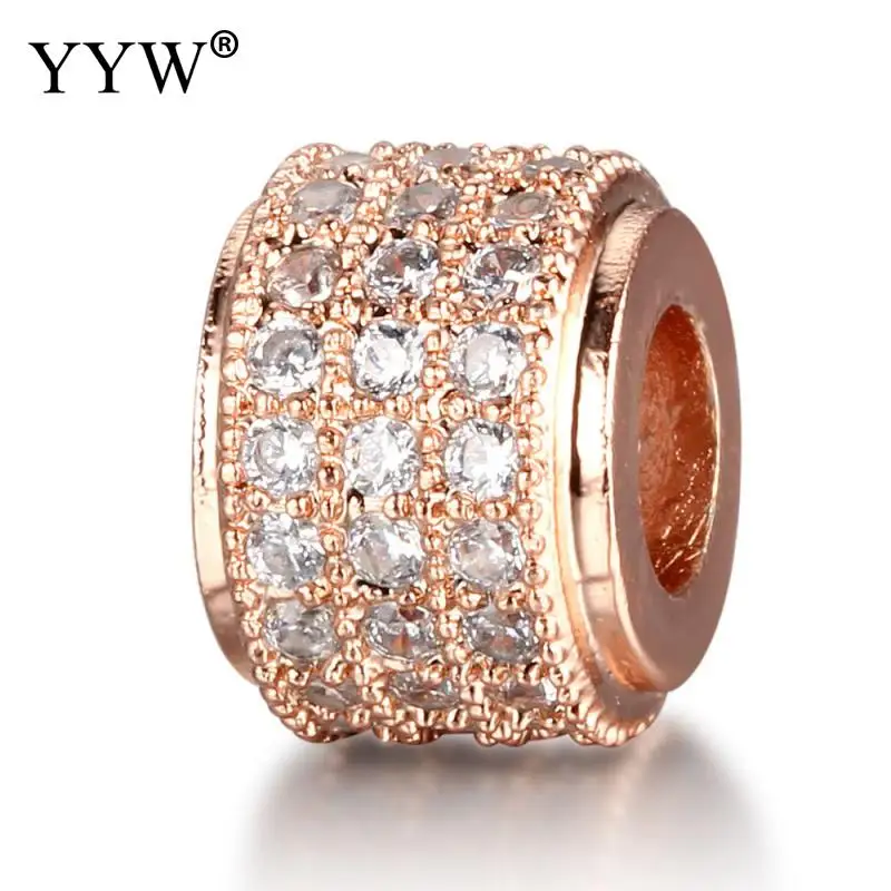 10pcs Rhinestone Brass Beads Plated With Rhinestone Nickel Lead Cadmium Free 9mm Approx 4mm Sold By Lot