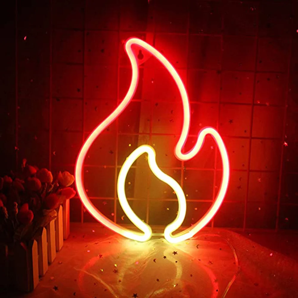 USB/Battery LED Neon Lights Sign for Wall Art Decor Heart Gaming Bar Bedroom Decoration Hanging Neon Sign Party Alien Night Lamp 5