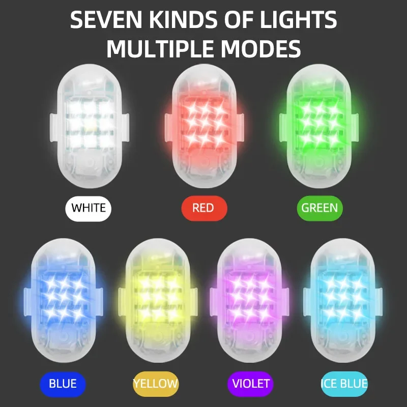 4 in1 Motorcycle Lamp Flash Led Wireless Control Waterproof Bike Scooter Anti-collision Indicator Warning LED Strobe Light USB motorcycle light