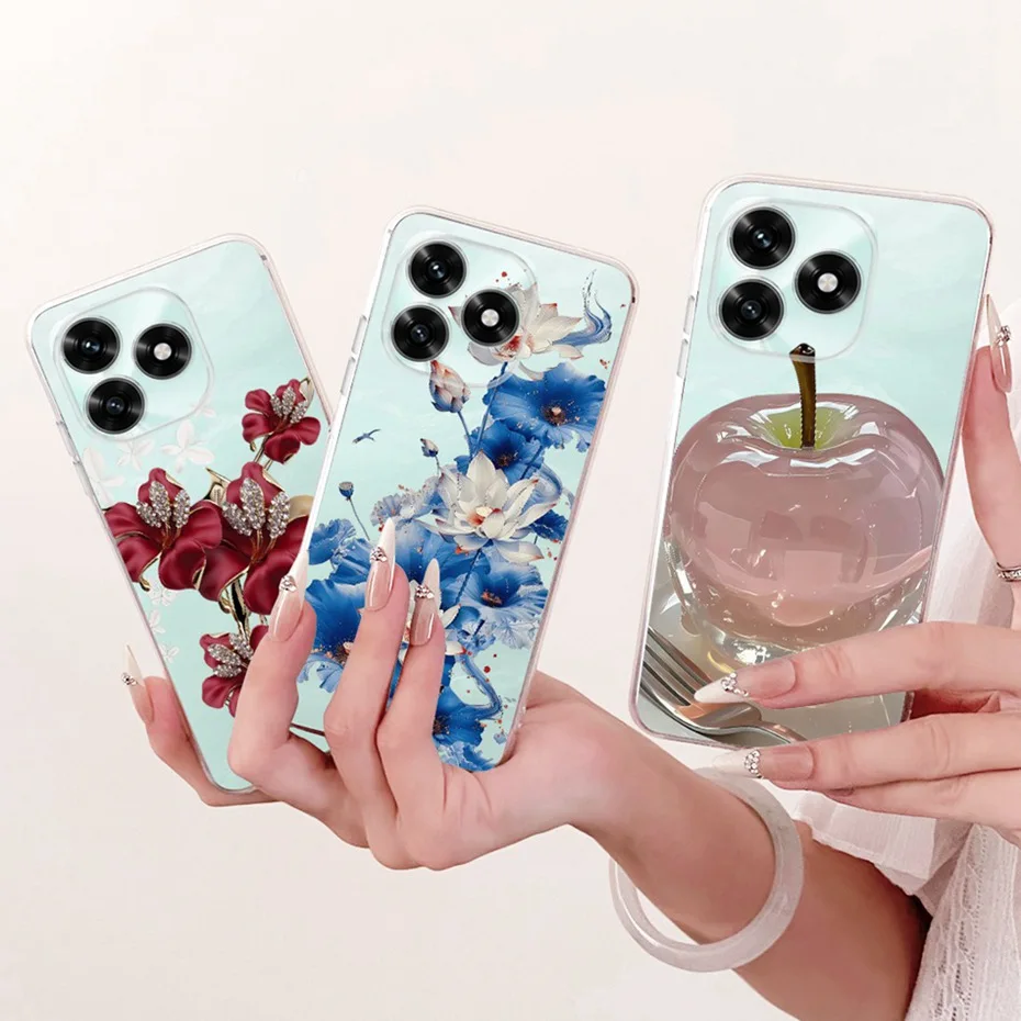 Clear TPU Case with Newest Style Pattern - Protective Back Cover Bumper