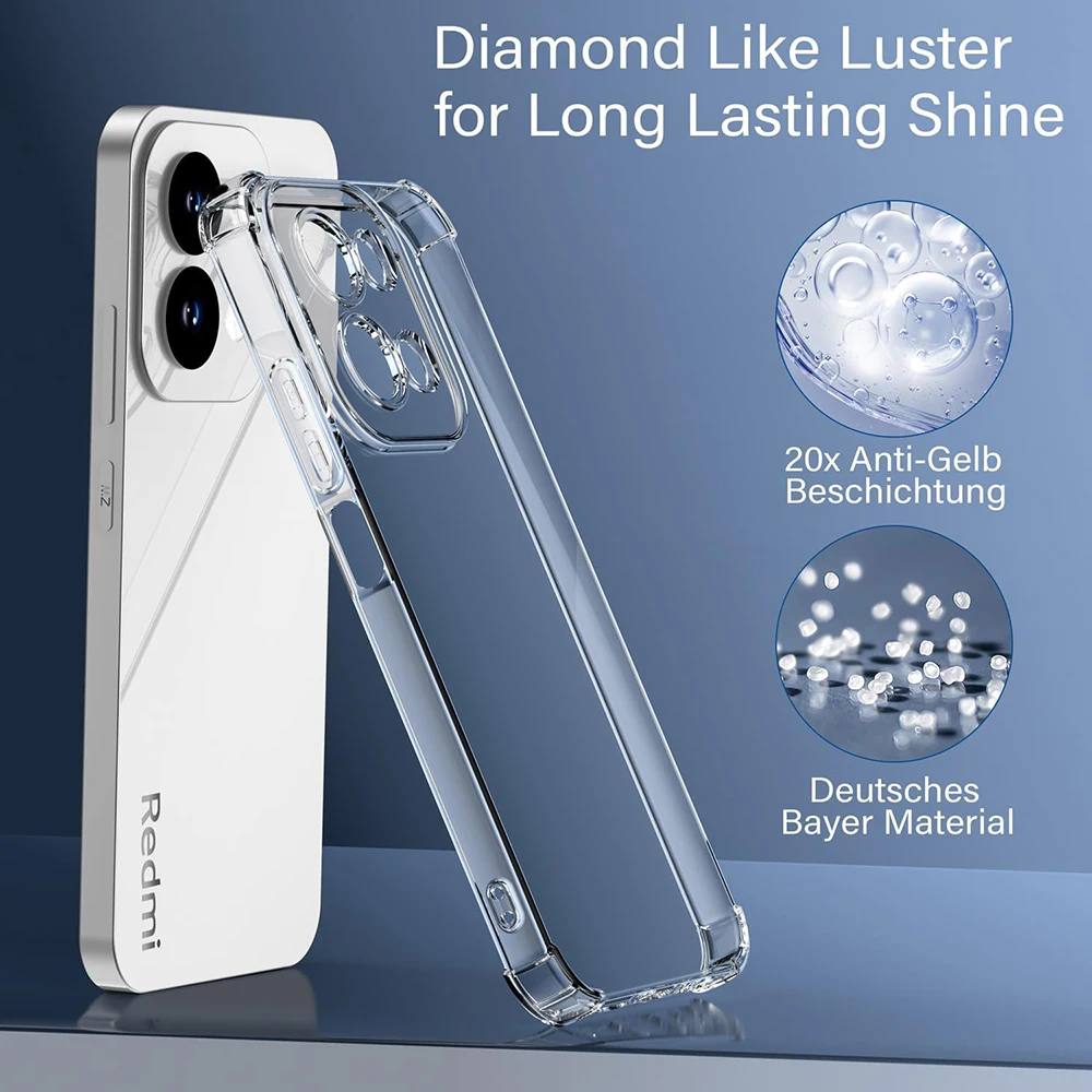 Shockproof Transparent Silicone Soft Shell - Ultra Thin TPU Protective Case