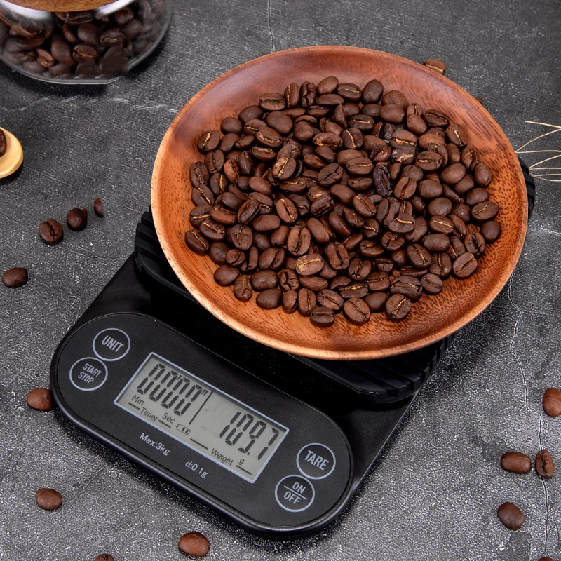 3kg/5kg 0.1g High Precision Coffee Weighing Drip Coffee Scale with