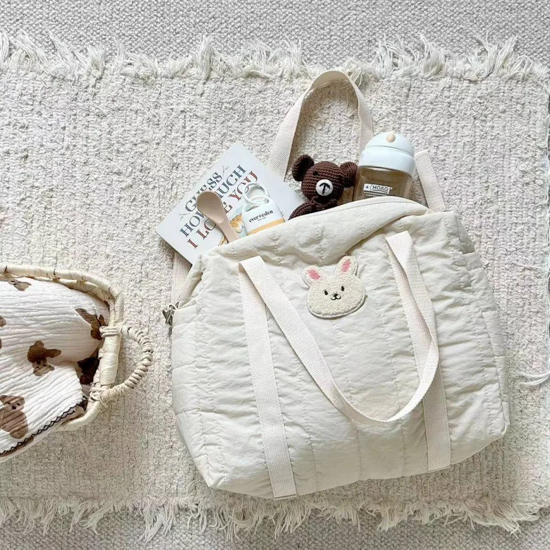 2024 Cloth Bag Tote Bag Fashion Going Out Large Capacity Fashion Mommy Bag Baby Bag Korean Style Hand Bags Mommy Shoulder Bag 6