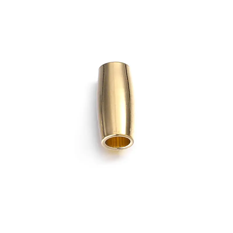 Cuentas de Brass Doradas de 18K Diseño Ovalado Cilíndrico Suministros para Hacer Joyería DIY - details 70