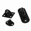 Black Stainless Steel Wall Hook Heavy Duty Fixed Pad Eye Plate Deck Door Buckle U/J-Shaped Heavy Duty Ceiling Mount Hanger 6