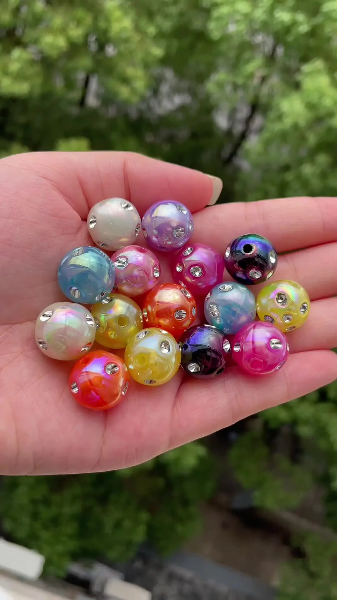 10 Gemmes Ovales Acrylique 30x40mm à Dos Plat Rouge - Strass DIY Bijoux Artisanat Mariage