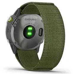High-Performance Sports Nylon Loop Band for Garmin Watches - Durable & Versatile Bracelet Strap (Green 2)