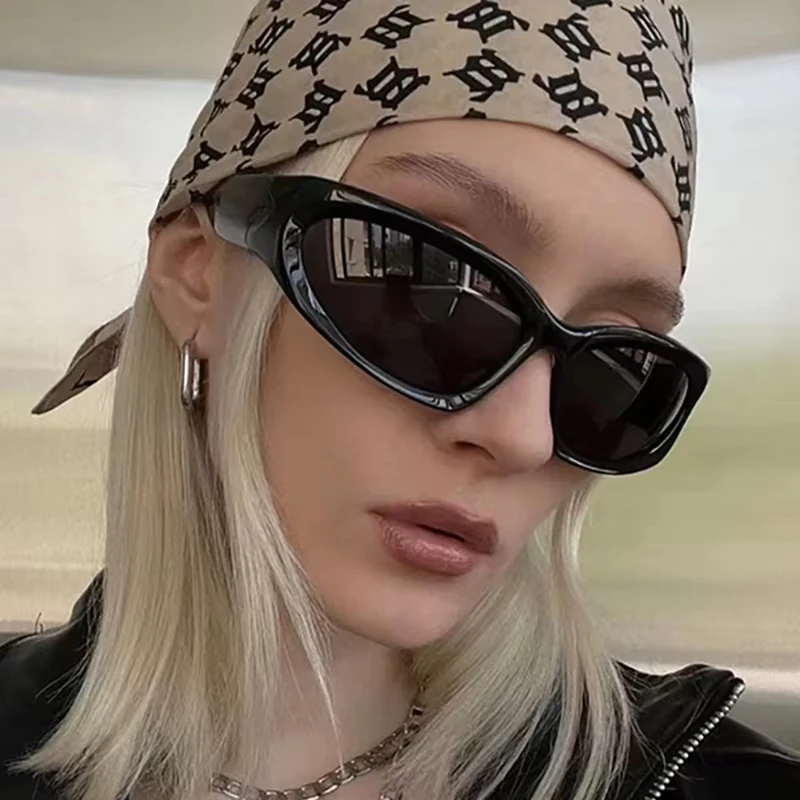 Outdoor Motorcycle European And American One-Piece Windproof Dazzling Sunglasses Ultra-Light Driving Uv Protection driving glasses sports sunglasses