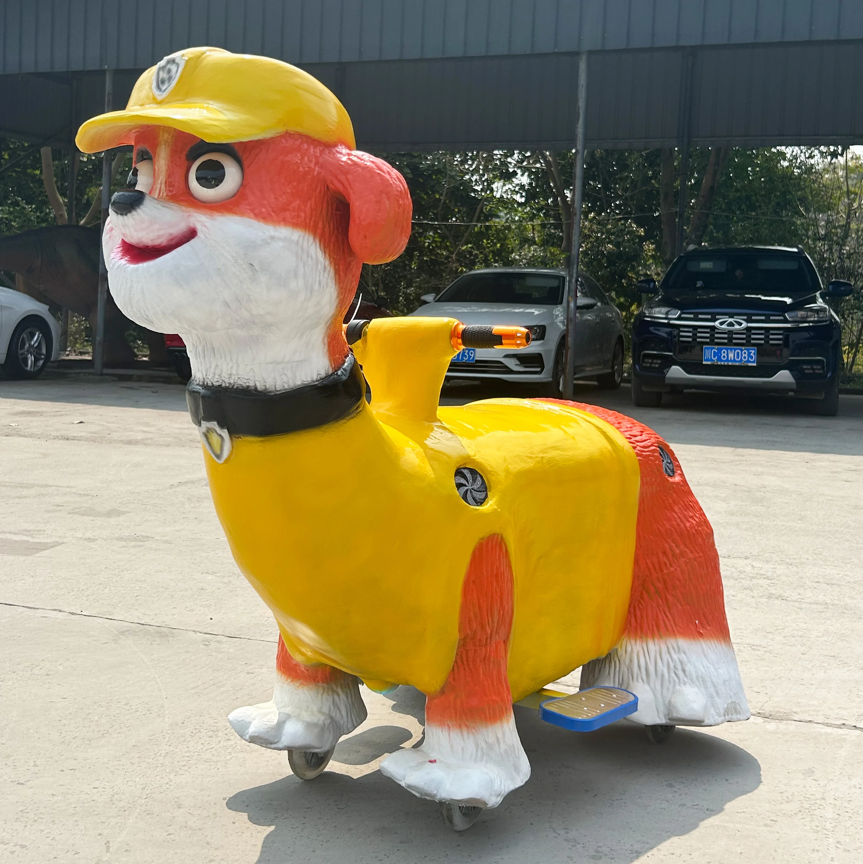 Electric Dinosaur Car for Kids Animals Themed Bumper Cars with Remote Control for Indoor and Outdoor Shopping Mall Riding