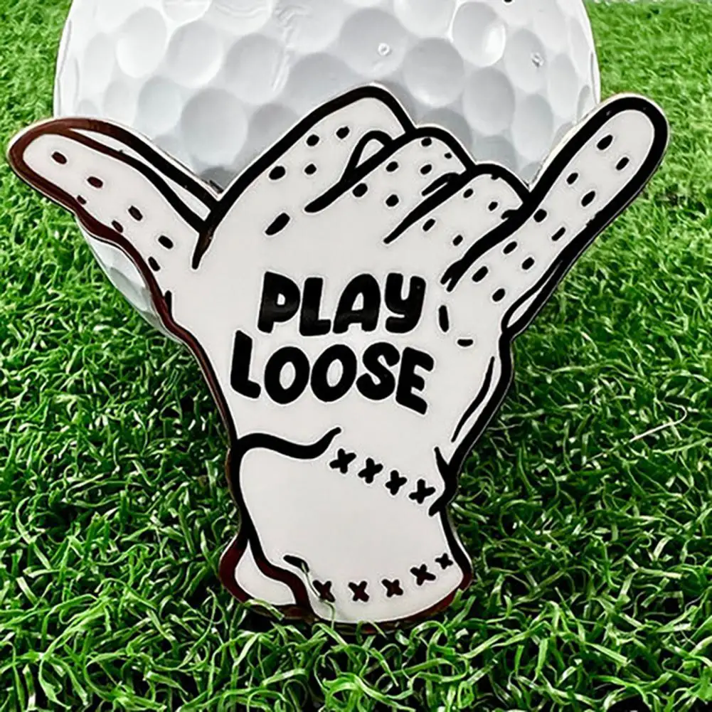 hand Shape Golf Ball Markers with Hat Clips for Men Women Magnetic Baseball Cap Clips Golfer Removable Attaches Golf Hat Clip