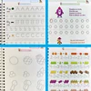 4books French Magic Practice Copybook Magic Book That Can Be Reused Learn Alphanumeric Drawing Math Writing Children Calligraphy 3