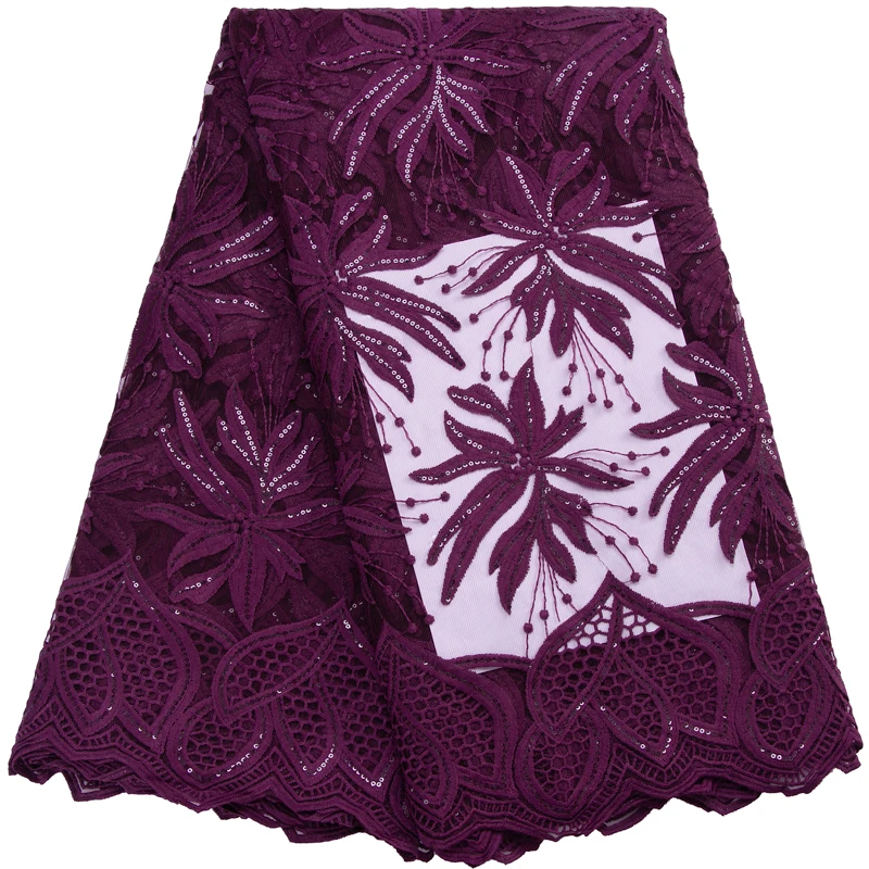 

Kalume African Sequence Lace Fabric 2022 High Quality Latest Nigerian Tulle Lace Fabrics For Prom Dresses Sewing F3117