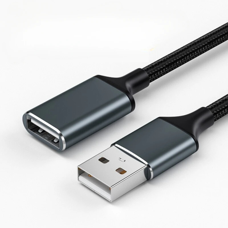 

USB Braided Extension Cable 1M 2M 3 Meters Male To Female Computer 2.0USB Flash Drive Mouse Keyboard Data Connection Cable