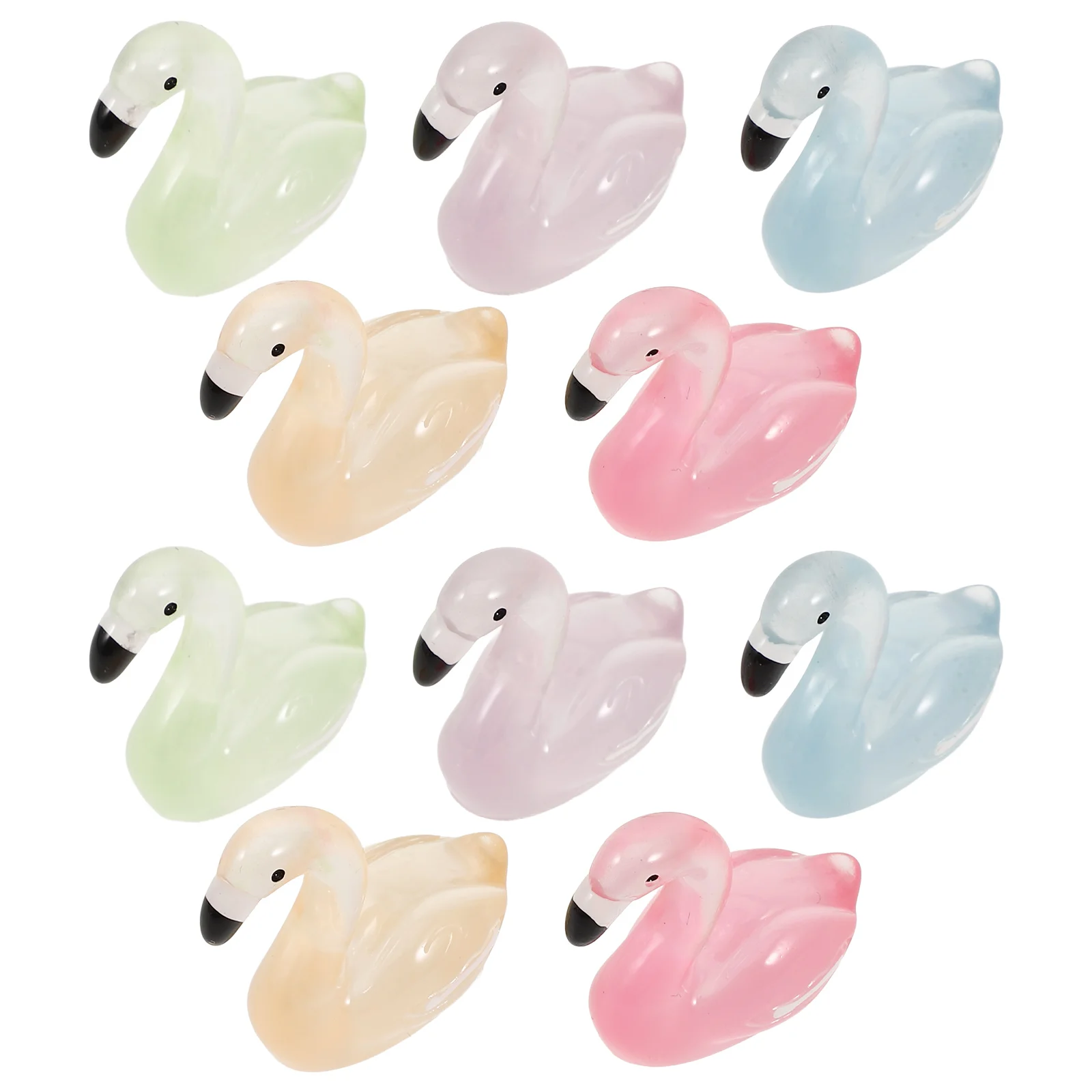 

Flamingo Decor Glow-in-the-dark Simulation Mini Resin Micro-landscape Desktop Ornaments (mixed Colors) 30pcs Sculpture