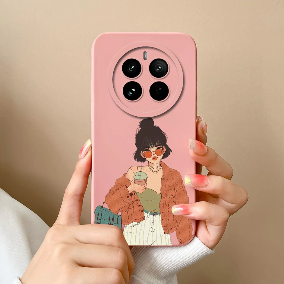 Cute Cartoon Sweet Girl Silicone Soft Phone Case Cover - Protective Bumper s