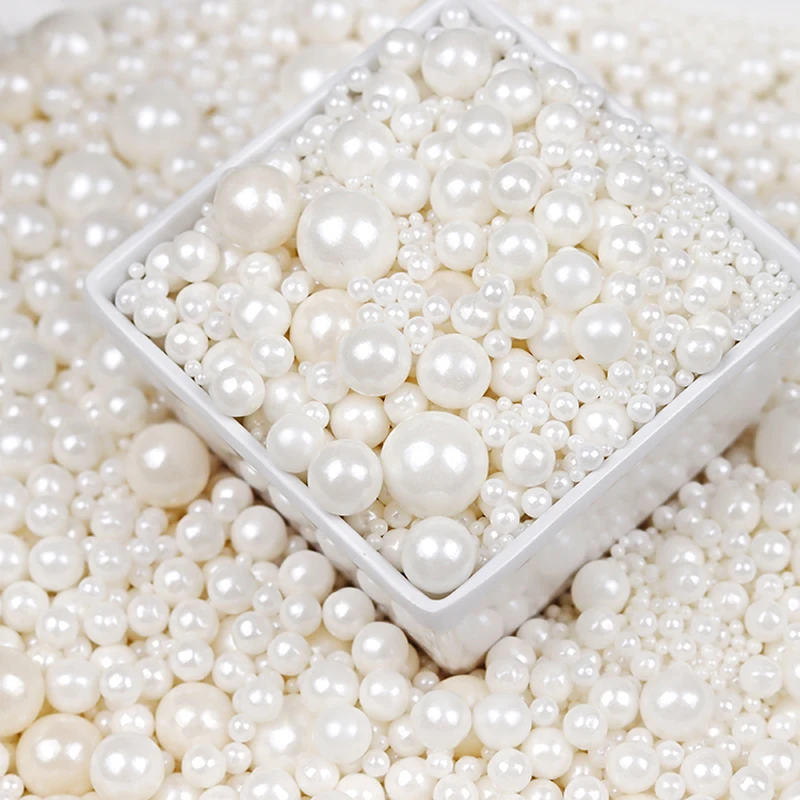 Edible White Beads Pearl Sugar Ball  Artificial Flower Decoration Cake -  White Ball - Aliexpress