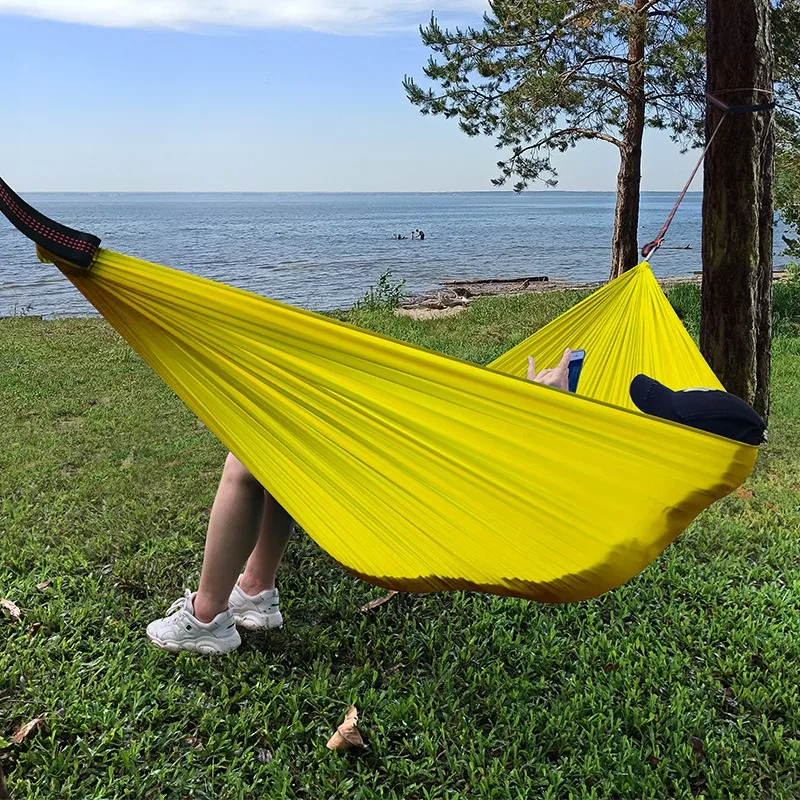 Traveler Parachute Cloth Ultra Lightweight Hammock Outdoor Camping Nylon Camping Hiking 20D Hammock Only 360g 3