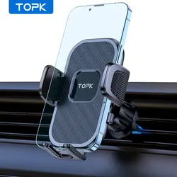 Universal Car Phone Holder with Gravity Grip for Dashboard, Windshield, and Air Vent Mounting (For Air Vent)
