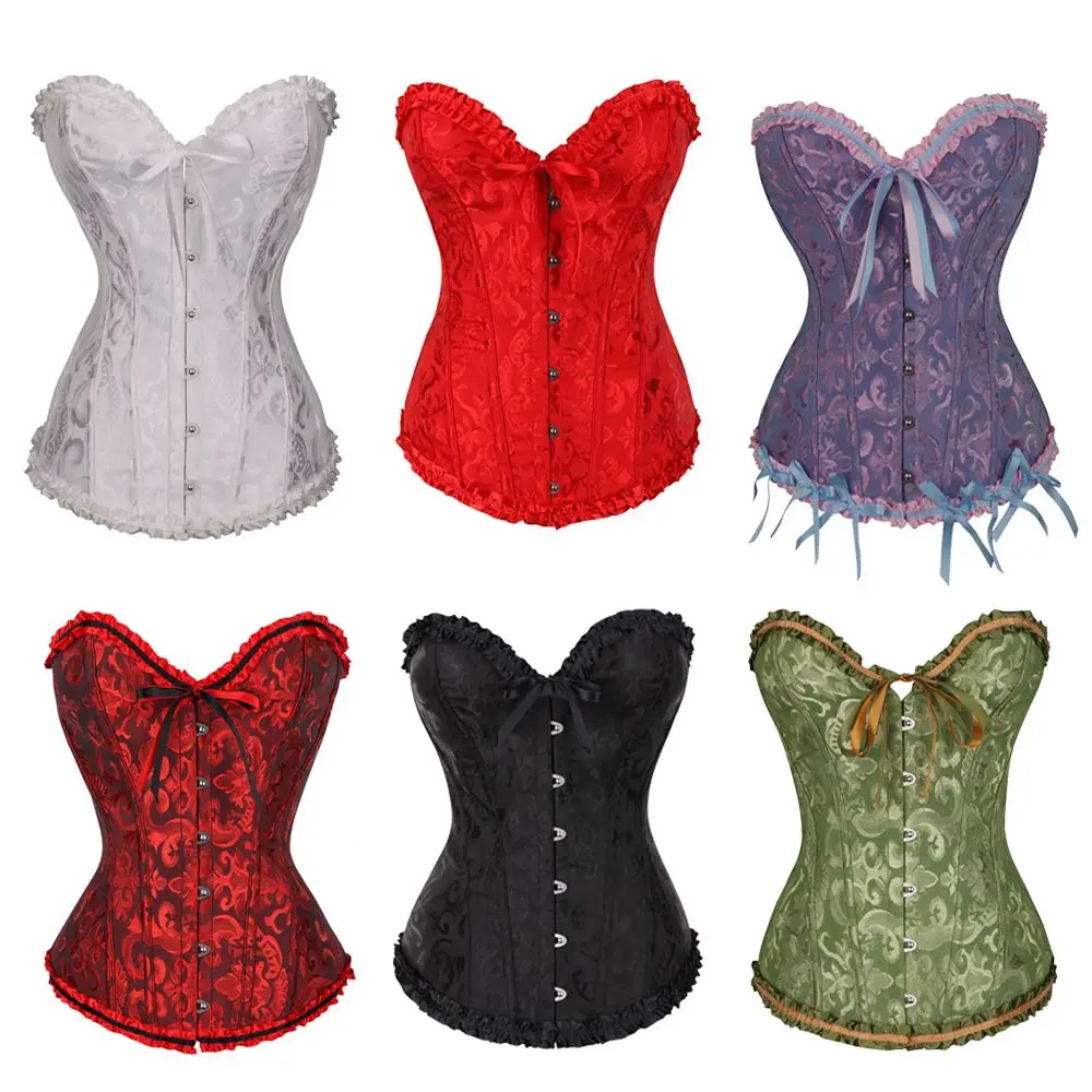 Halloween Korsett Damen - Spitzen Bustier Ohne Knochen Für Party & Cosplay
