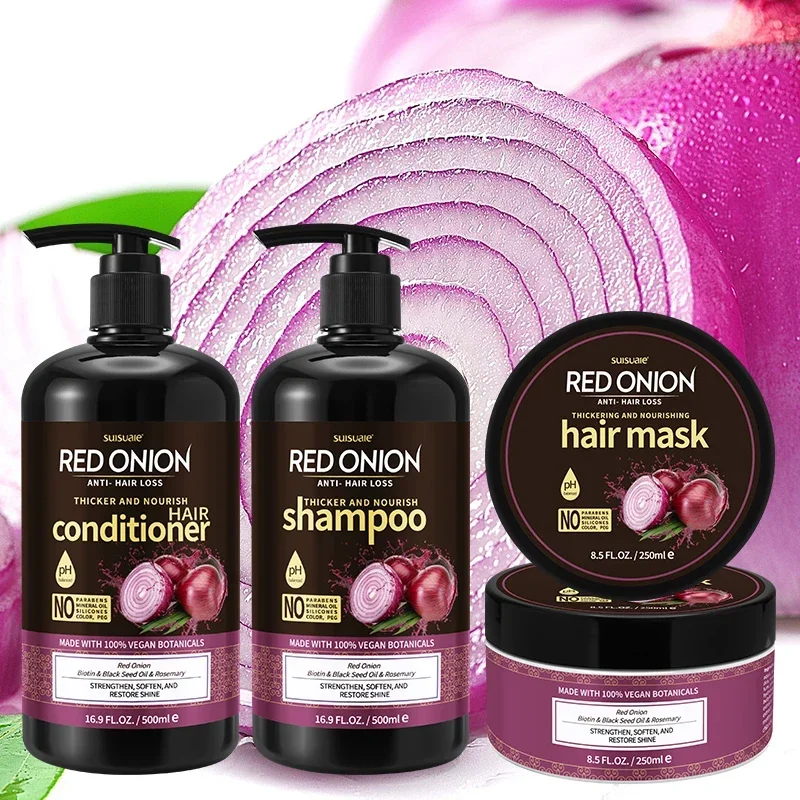 OCCA Private Label Anit-Hair Loss Strengthens Growth Hair Red Onion Regrowth Custom OEM ODM Hair Shampoo And Conditioner Set
