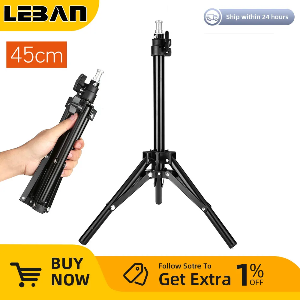 Portable mini 45cm Light Stand Tripod Background Support for Photo Studio Vedio Flash Softbox Umbrellas