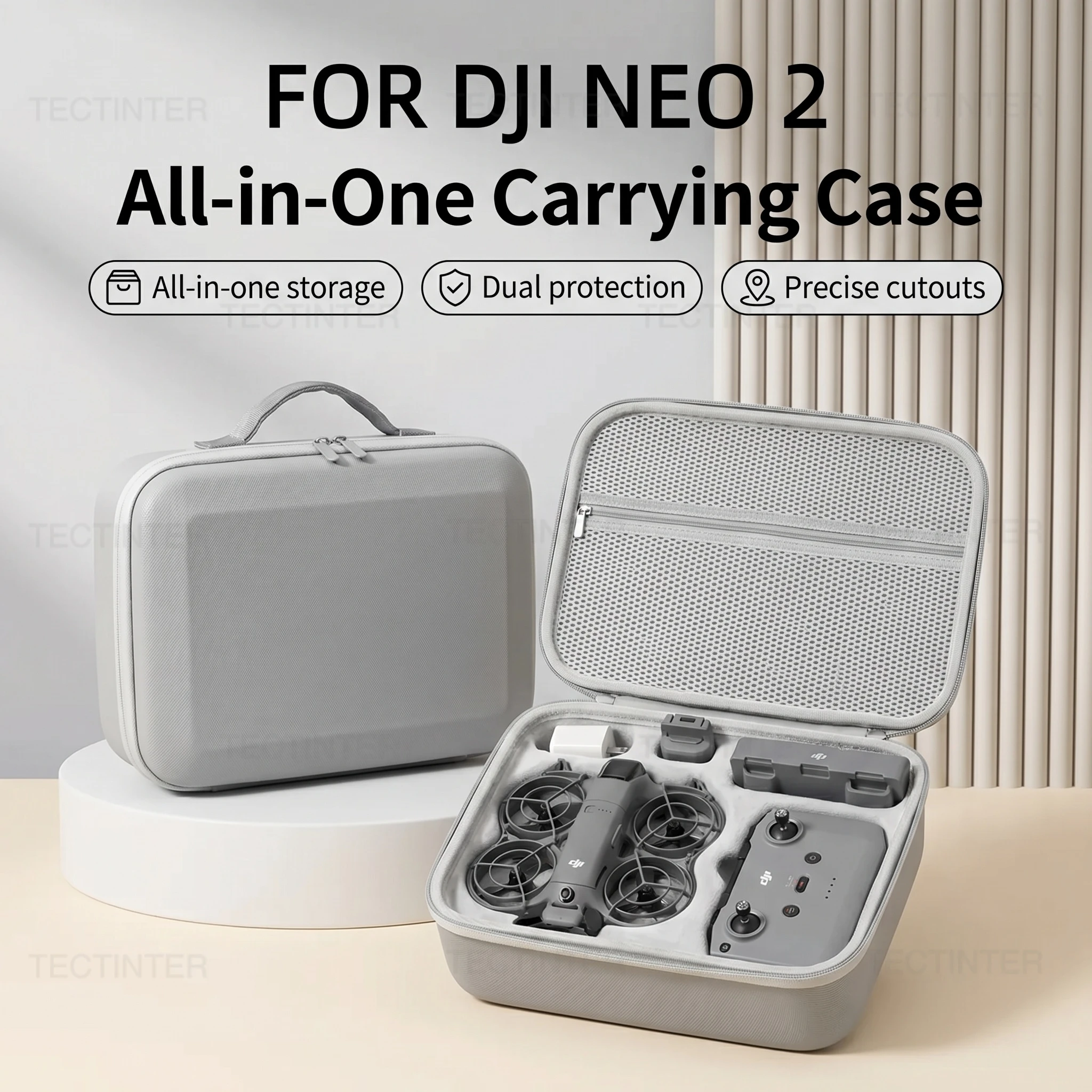 Étui de transport pour DJI Neo 2 - Sac de rangement avec poignée