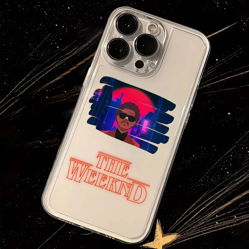 Clear TPU Back Cover with The Weeknd XO Design Phone Case