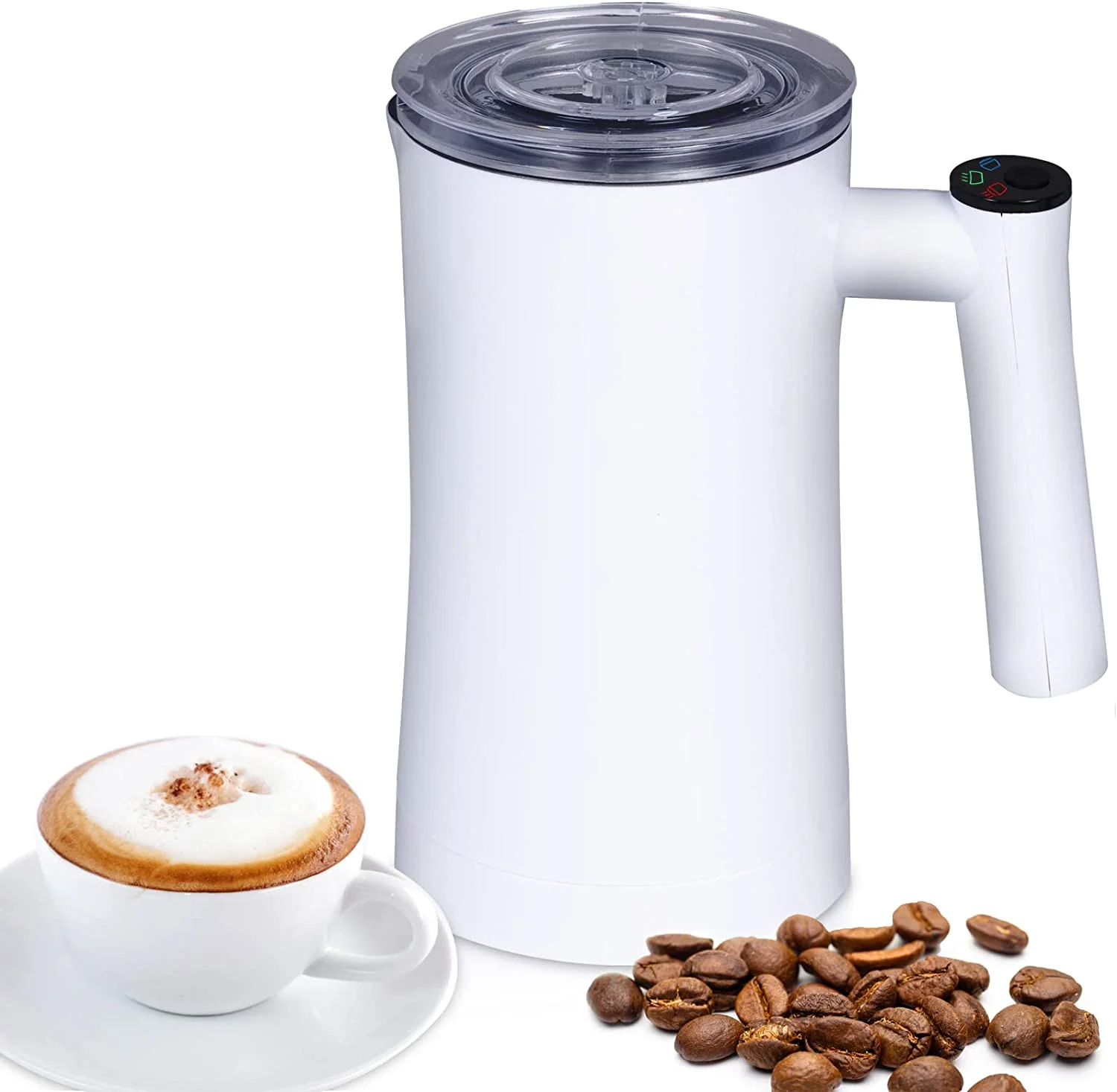 

OEM kitchen home automatic stainless steel handheld cold hot heater coffee drinks milk steamer foam maker electric milk frother