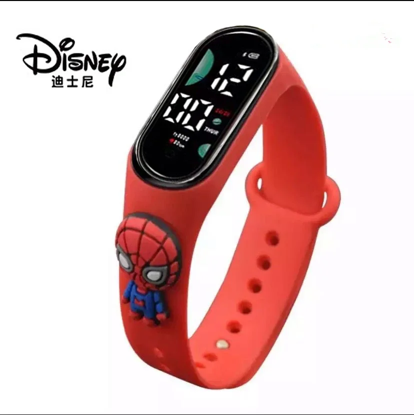 Disney Princess Frozen Elsa Anna Spiderman Iron Man Mickey Minnie Mouse Stitch Winnie The Pooh Led Watch Giocattoli Per Bambini