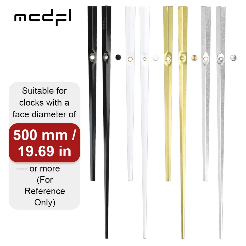 MCDFL Big Size Clock Hands Craft Kit Large Format Wall Clocks Time Zones Luxury Longer Arrows Motor Kitchen Home and Decoration wall clock