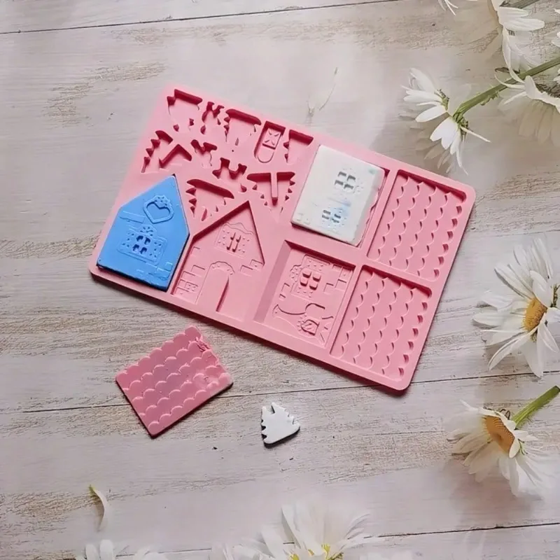 2 Stampo In Silicone Natale 3D - 12 Elementi Per Biscotti, Cioccolato E Dolci Fai Da Te