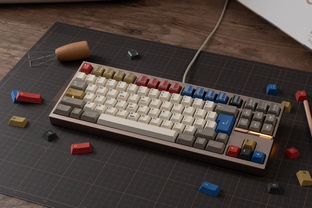 Base kit] PBTfans Retro 100 PBT Doubleshot Cherry Profile MX-style 