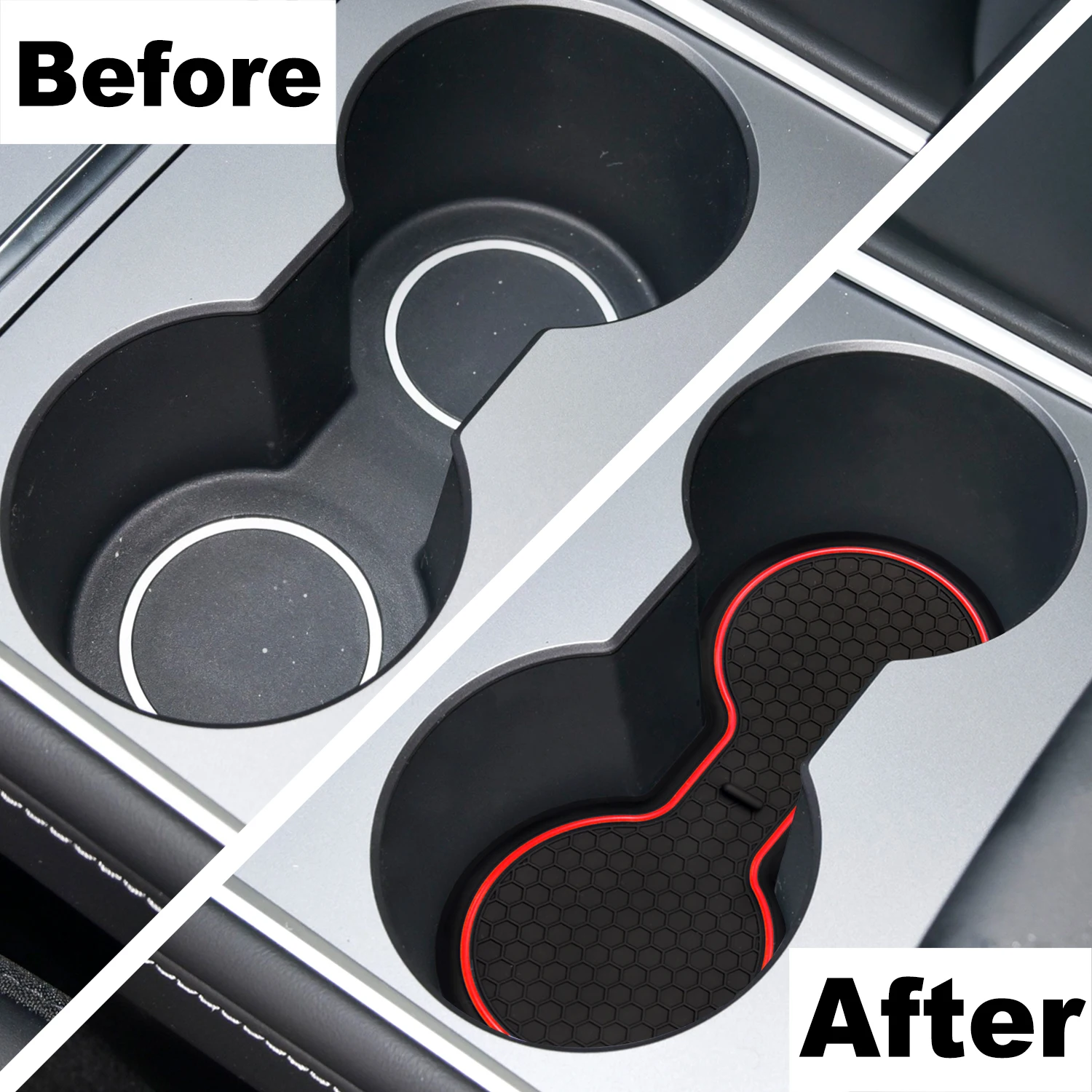 Cup Holder Coasters 1Pcs Waterproof for Car Model 3 Y