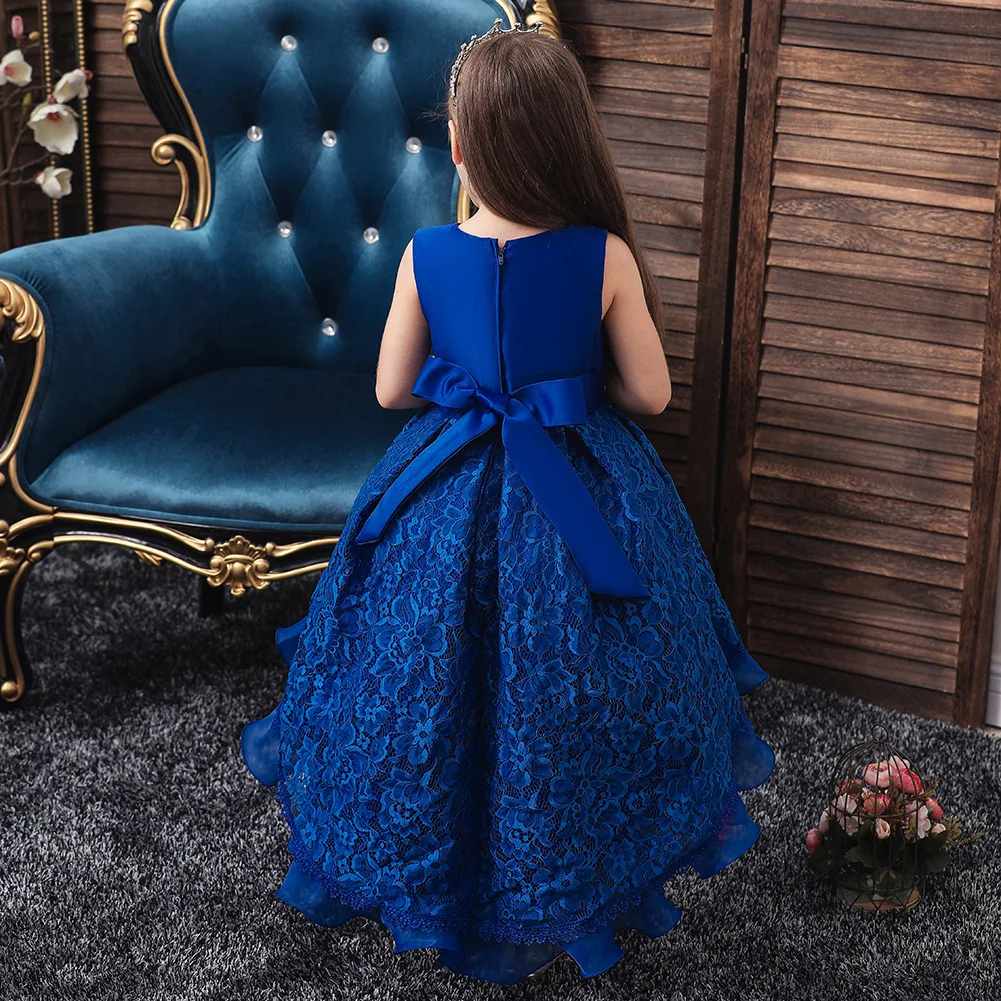 Summer Girls Dress Princess Children Party Gown Kids for Birthday Wear Flower Girl Dresses Pageant Dresses for Girls