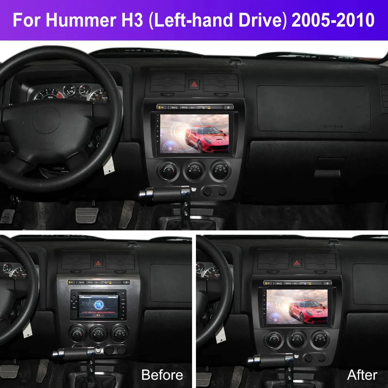 2005 2010 HUMMER H3 (LHD)   Ľþ MP5 ׷ г    ġ ,   Ʈ ŰƮ, 2Din