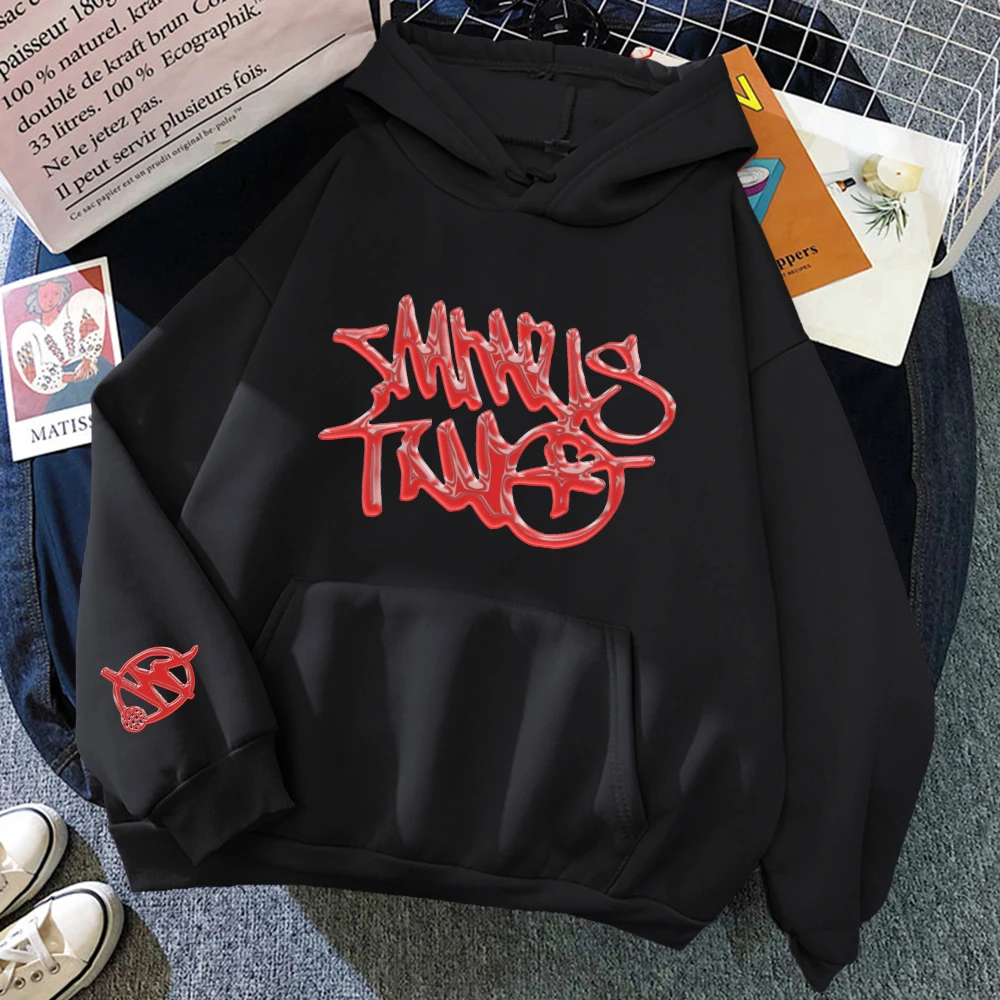 

Gothic Minus Two Ins High Street Y2K Unisex Inner Fleece Hoodies&Sweatshirt Pullover Oversized Men's Women's Streetwear Coat