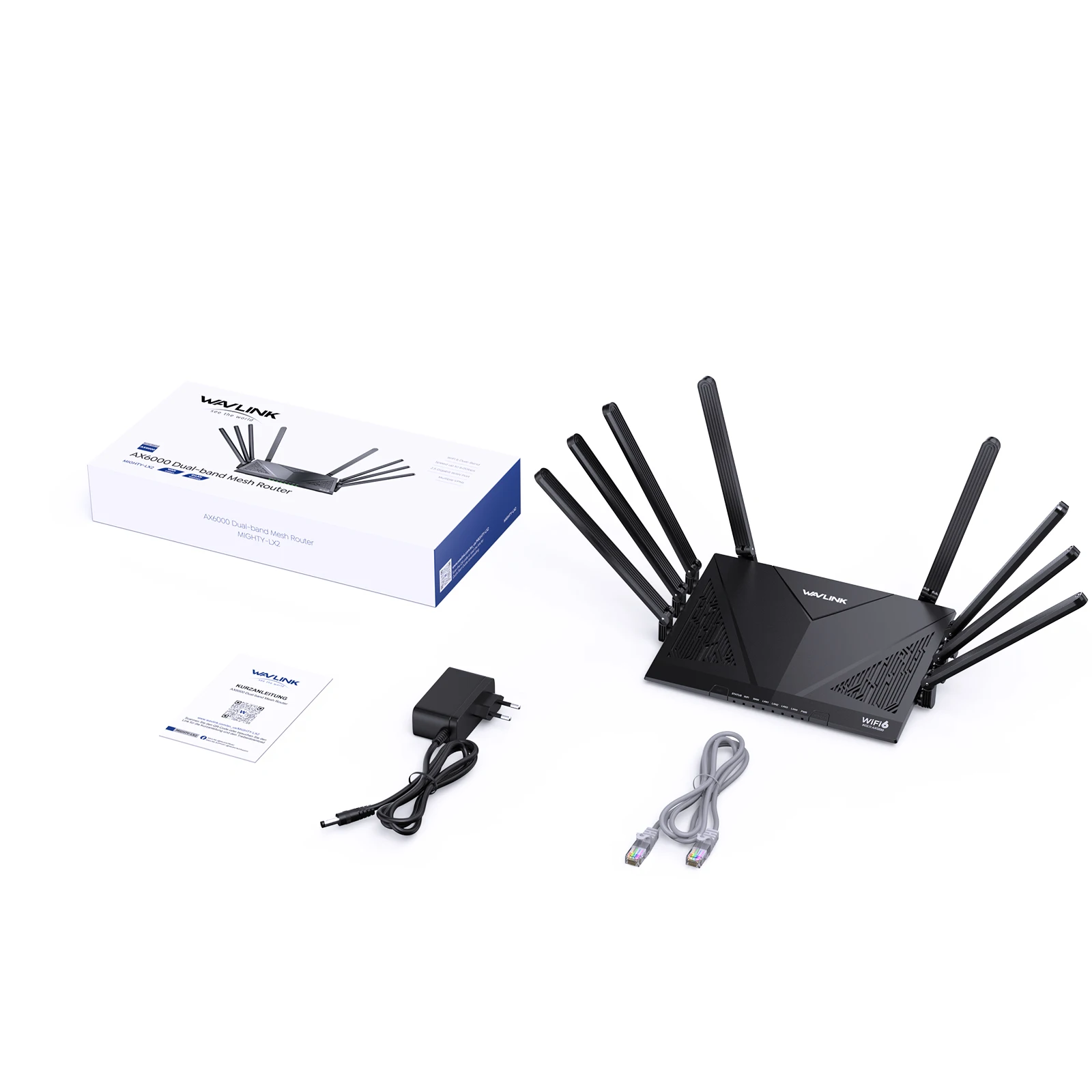 WAVLINK AX3000/6000 Wi-Fi 6 routeur de jeu double bande 2.5Gbps WAN 4x1000Mbps LAN prend en charge tout Mesh/routeur/AP/réapètre  7