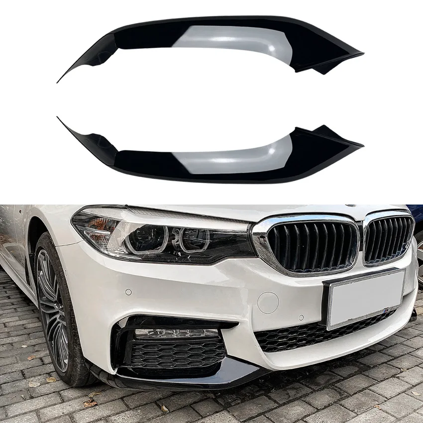 

Front Bumper Lip Spoiler Diffuser Splitters Body Kit Aprons Cover Guard Trim For BMW 5 Series G30 M Sport 525i 530i 2018-2020