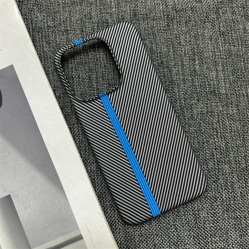Carbon Fiber Texture Track Pattern Protective Phone Case - Hard PC Back Cover