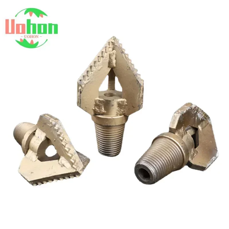 

Three-blades Drill Bit 110mm 130mm 140mm 150mm 180mm 200mm 3 Wings Alloy Mining Soil Drilling Bit Tool For 76mm Twist Drill Pipe