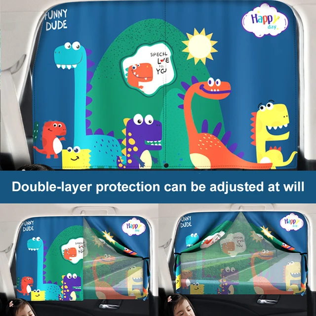 어린이용 마그네틱 자동차 차양 커튼으로 자녀를 햇빛과 곤충으로부터 보호하세요.